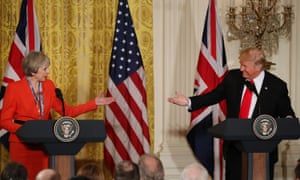 Theresa May and Donald Trump, January 2017