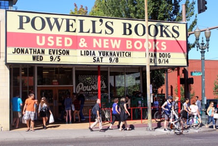 Powell’s City of Books in Portland, the world’s largest independent bookstore.
