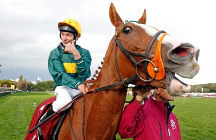 Consent and Luke Morris look pleased with their victory at Longchamp’s Prix de Royallieu in October.