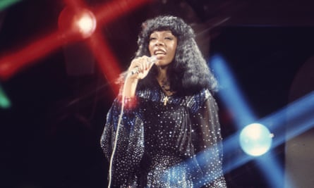 Donna Summer singing in 1974.
