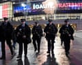 Armed police officers outside Wembley stadium