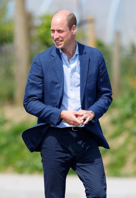 Prince William walking outdoors