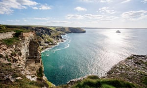 Coastline near Tintagel, Cornwall.