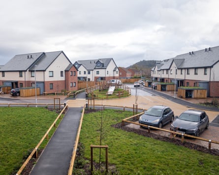 Some of the new houses at Rainbow Way.