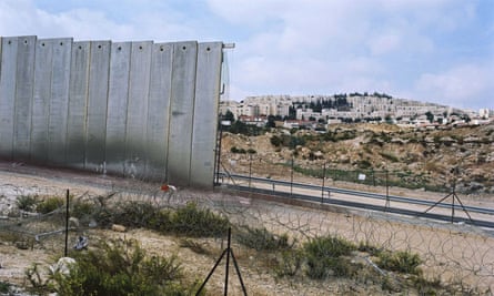 The Israel-West Bank separation barrier in 2007.