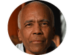 A man looking at a camera