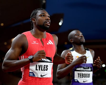 Noah Lyles beat Letsile Tebogo over 200m last week in Monaco