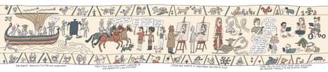 ‘Bayeux’ tapestry row2 A modern take on the Bayeaux Tapestry, 2026