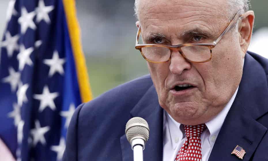 Rudy Giuliani<br>FILE - This Aug. 1, 2018, file photo shows Rudy Giuliani, an attorney for President Donald Trump, in Portsmouth, N.H. As Giuliani was pushing Ukrainian officials in the spring of 2019 to investigate one of Donald Trump’s main political rivals, a group of individuals with ties to the president and his personal lawyer were also active in the former Soviet Republic. (AP Photo/Charles Krupa, File)