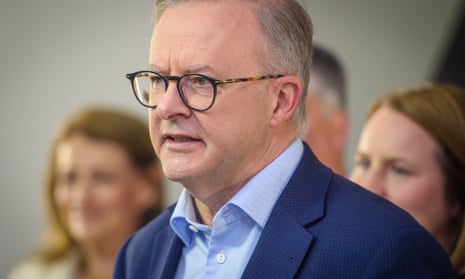 El primer ministro Anthony Albanese.