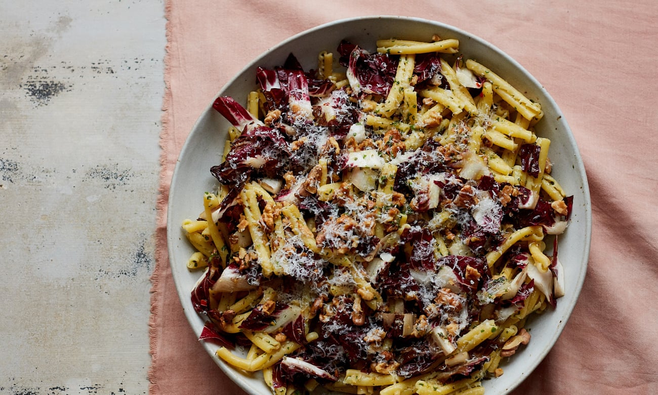 Bittersweet: Anna Jones’ pasta with radicchio, fennel and rosemary. Photographs by Matt Russell for the Guardian. Food and prop styling: Anna Jones. Food assistant: Nena Foster.