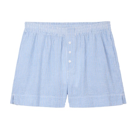 Fine Stripe Pyjama Shorts, www.thewhitecompany.com