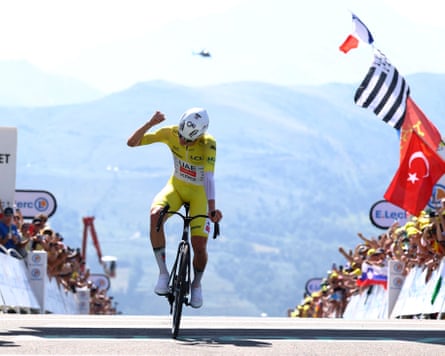 Tadej Pogacar wins stage 13 of the Tour de France