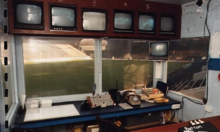 The control room at Hillsborough in 1989.