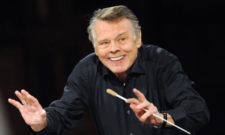 Mariss Jansons rehearsing with the Vienna Philharmonic Orchestra at the Musikverein, ahead of their New Year’s Day concert in 2012.
