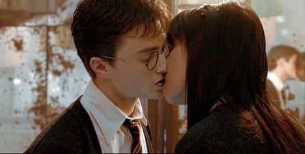 A romantic moment with Harry Potter (Daniel Radcliffe) in Harry Potter and the Order of the Phoenix