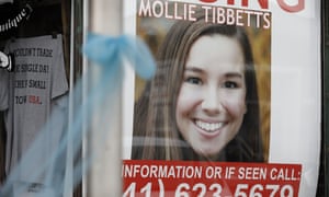 A poster for Mollie Tibbetts hangs in the window of business in Brooklyn, Iowa. 6480.jpg?width=300&quality=85&auto=forma