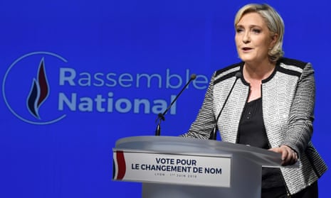Marine Le Pen announces the changing of the Front National to Rassemblement.