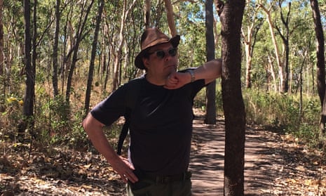 Douglas Kennedy in the outback.