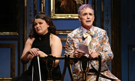 Melissa Kahraman et Andrew McFarlane dans Hubris & Humiliation de la Sydney Theatre Company, 2023. Photo : Prudence Upton ©