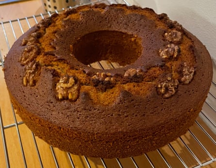 The ‘Good Luck Honey Cake’ fresh out of the oven.
