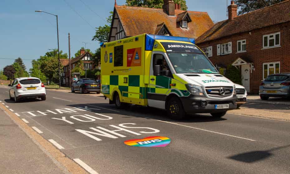 An ambulance in Slough