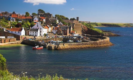 ‘Boats leave the harbour for the puffin and guillemot colonies’: Crail, Fife.