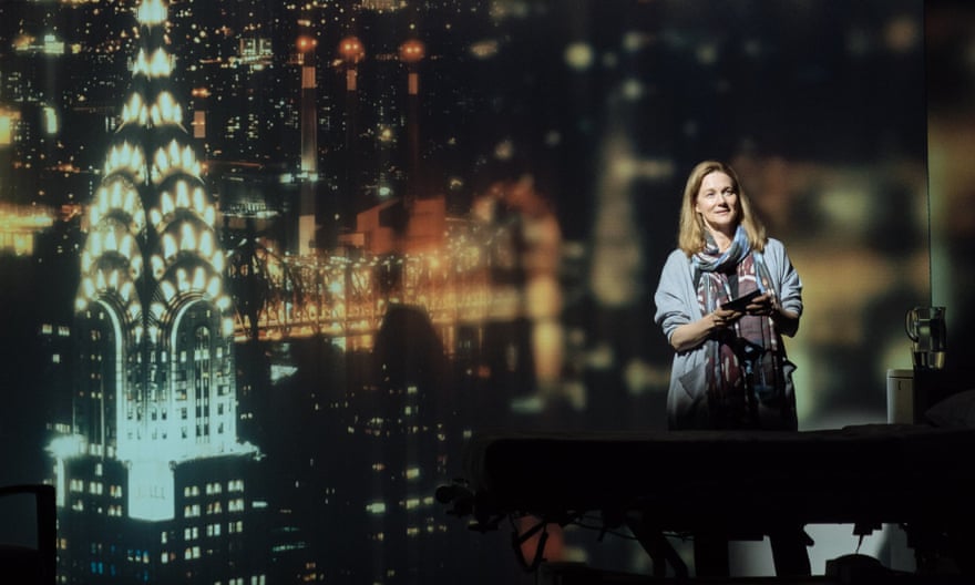 Laura Linney (left) in the 2018 stage adaptation of My Name Is Lucy Barton