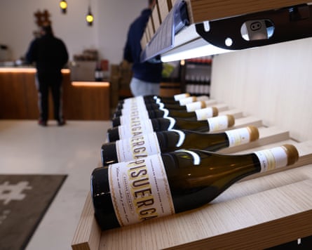 The wine shop at the Cuatro Rayas bodega in La Seca, Valladolid
