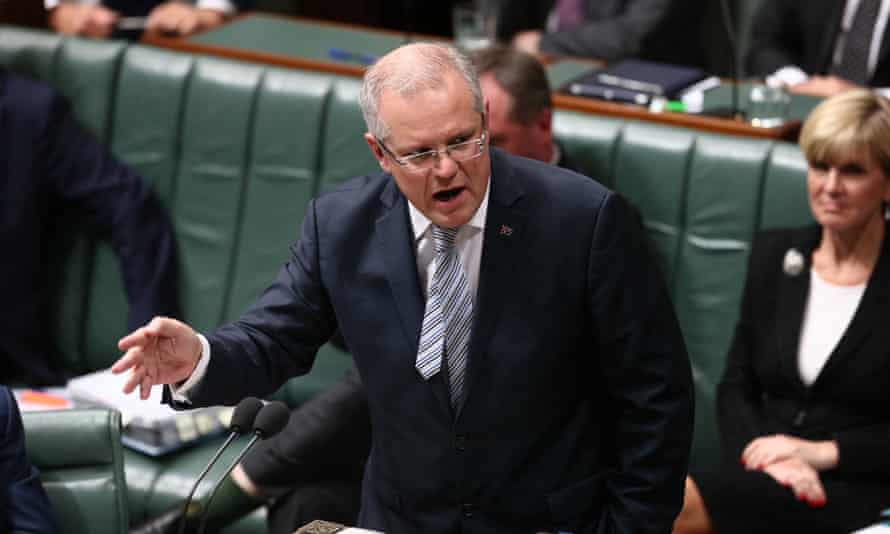 The Treasurer Scott Morrison during question time in the House of Representatives in Canberra this afternoon, Tuesday 19th April 2016.