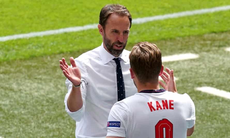 The England manager, Gareth Southgate, defended his captain after the victory over Croatia.