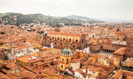 Bologna cityscapeAerial view of Bologna city, in Emilia-Romagna, Italy.