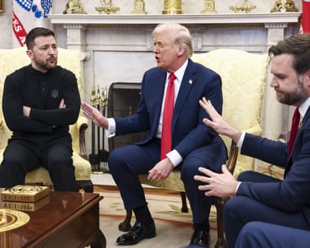 Volodymyr Zelenskyy, Donald Trump and JD Vance get testy in the Oval Office