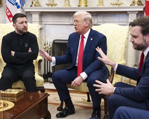 Volodymyr Zelenskyy, Donald Trump and JD Vance get testy in the Oval Office