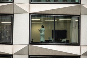 Office workers in Moorgate, City of London