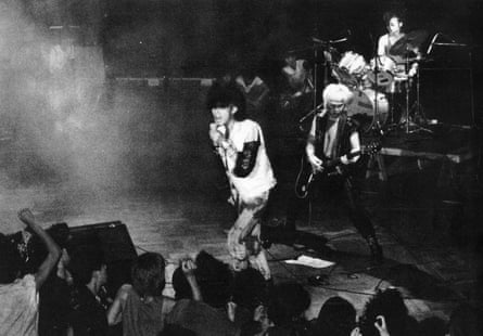 Lip Cream on stage in 1984.