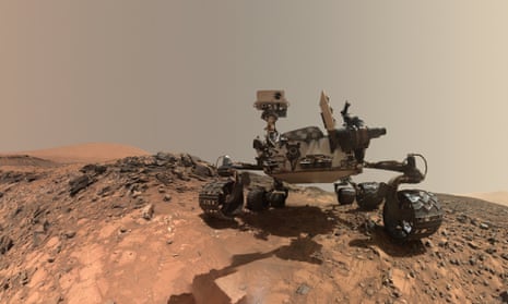 Curiosity rover on the surface of Mars