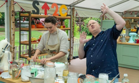 Daisy Ridley and Matt Lucas on The Great Celebrity Bake Off. 