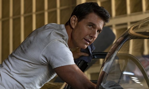 This image released by Paramount Pictures shows Tom Cruise portraying Capt. Pete “Maverick” Mitchell in a scene from “Top Gun: Maverick.” Paramount Pictures on Wednesday postponed the release of the film, sending another of the fall’s top movies out of 2021 due to the rise in coronavirus cases and the delta variant. Instead of opening Nov. 19, the “Top Gun” sequel, starring Tom Cruise, will instead debut Memorial Day weekend next year, on May 27. (Scott Garfield/Paramount Pictures via AP) film still