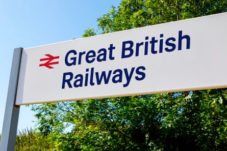 Great British Railway station sign