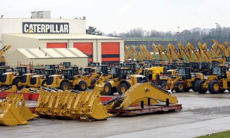 Caterpillar said US tariffs on steel imports would cost it $40m in the latest quarter.