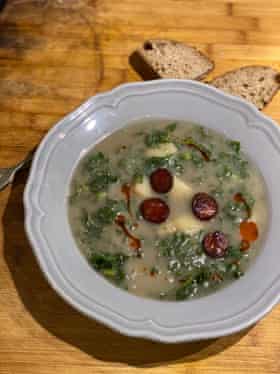 This soup is the culinary equivalent of the national flag, according to Tessa Kiros.