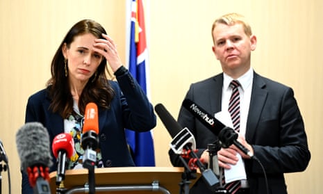 New Zealand prime minister Jacinda Ardern has seen support for her government slip slightly