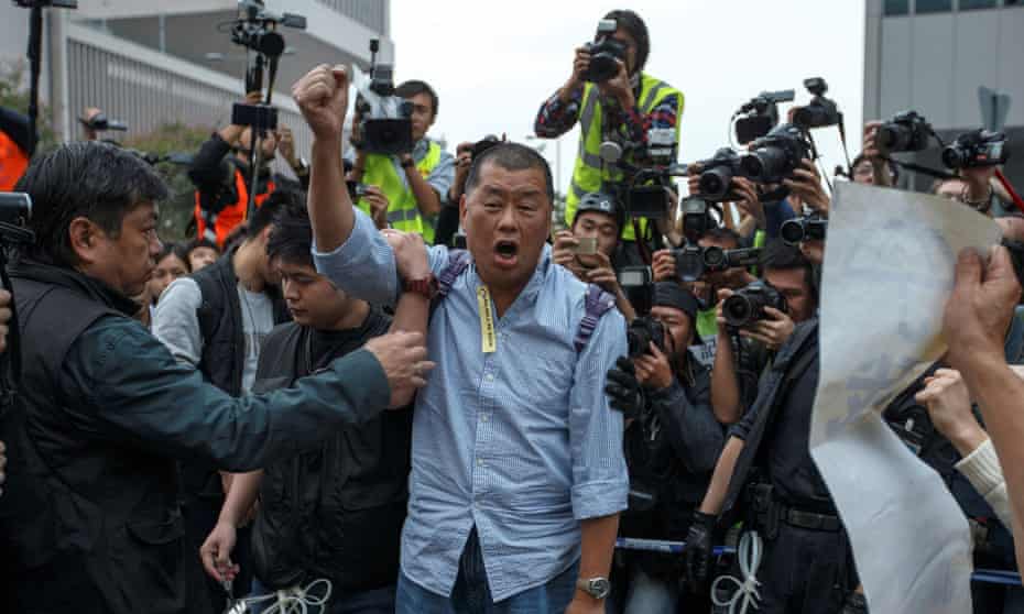 The Hong Kong media owner Jimmy Lai