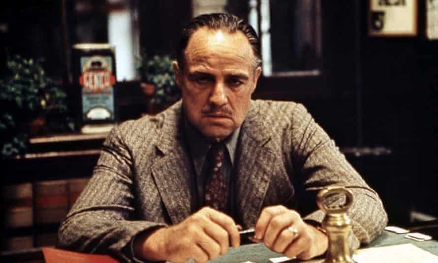 Marlon Brando in The Godfather.
