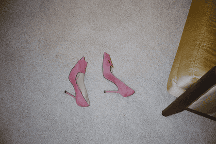 Period shoes on the set of Priscilla.