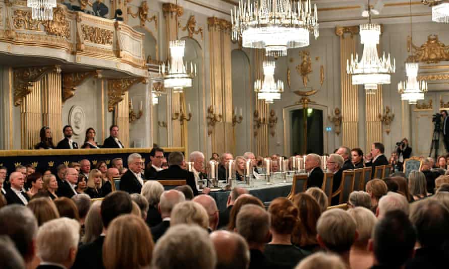 A general view of the Swedish Academy’s annual meeting in 2017.