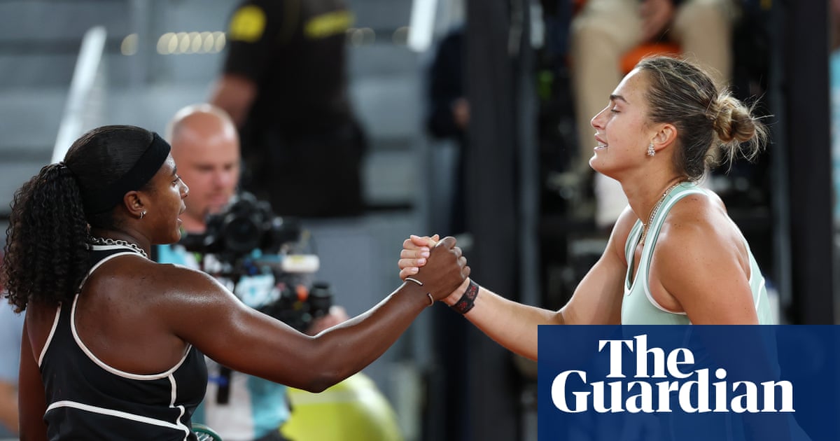 Sabalenka’s Madrid Open defence ends with shock defeat by 30th seed Baptiste