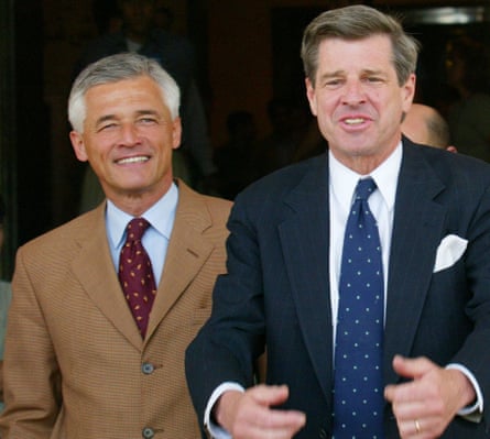 Paul Bremer, right, with Sergio Vieira De Mello, UN representative to Iraq, in June 2003.
