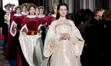 Claire Foy as Anne Boleyn in the television version of Wolf Hall.